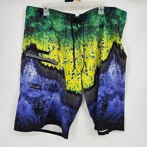 Pelagic Board Shorts Mens 40 Offshore Fishing Swimming Trunks Surf 4 Tek